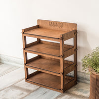 Thumbnail for Small Kids Shoe Rack, Toddler Shoe Shelf With Personalization