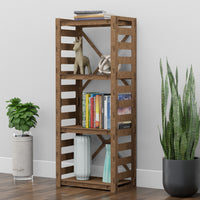 Thumbnail for Ladder Small X 4-tier Bookshelf Bookcase Shelving Unit