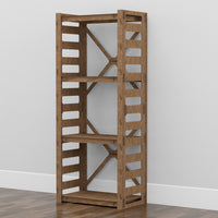 Thumbnail for Ladder Small X 4-tier Bookshelf Bookcase Shelving Unit