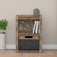 Thumbnail for Stones Nightstand 1 Drawer [1 BLACK BIN]