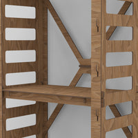 Thumbnail for Ladder Narrow X 4-tier Bookshelf Bookcase Shelving Unit