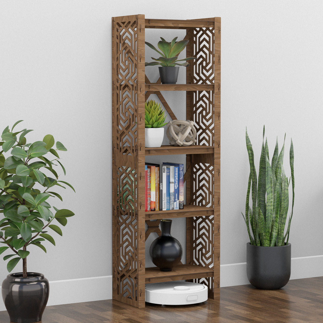 Solar Narrow X 5-tier Bookshelf Bookcase Shelving Unit