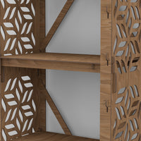 Thumbnail for Flowers Narrow X 5-tier Bookshelf Bookcase Shelving Unit