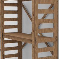 Thumbnail for Ladder Shallow X 4-tier Bookshelf Bookcase Shelving Unit