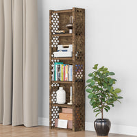 Thumbnail for Mermaid Narrow 6-tier Bookshelf Bookcase Shelving Unit