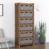 Thumbnail for Honeycomb Tall Wide 18 Drawer Storage Tower [18 SMALL GRAY BINS]