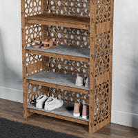 Thumbnail for Tall Wide Entryway Shoe Rack Arabic