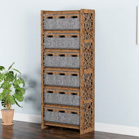 Thumbnail for Crystals Tall Wide 18 Drawer Storage Tower [18 SMALL GRAY BINS]