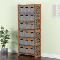 Thumbnail for Stones Tall Wide 18 Drawer Storage Tower [18 SMALL GRAY BINS]