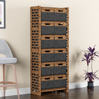 Thumbnail for Brickwall Tall Wide 12 Drawer Storage Tower [12 LARGE BLACK BINS]