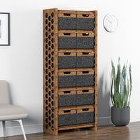 Thumbnail for Honeycomb Tall Wide 12 Drawer Storage Tower [12 LARGE BLACK BINS]