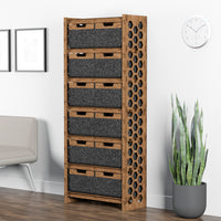 Thumbnail for Honeycomb Tall Wide 12 Drawer Storage Tower [12 LARGE BLACK BINS]