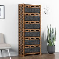 Thumbnail for Honeycomb Tall Wide 18 Drawer Storage Tower [18 SMALL BLACK BINS]