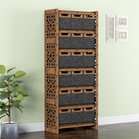 Thumbnail for Arabic Tall Wide 18 Drawer Storage Tower [18 SMALL BLACK BINS]