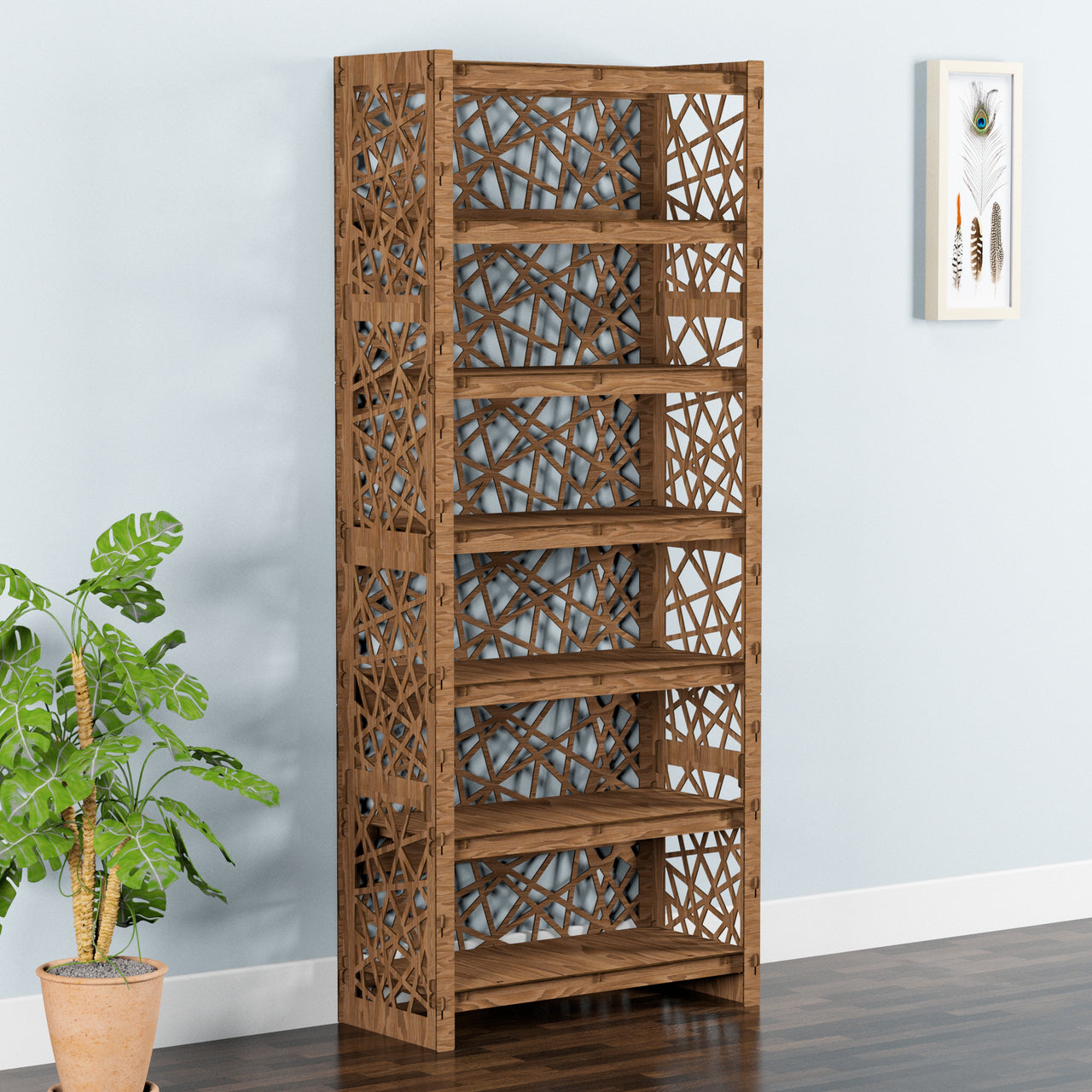 Crystals Tall Wide 9 Drawer Storage Tower [9 SMALL GRAY BINS]