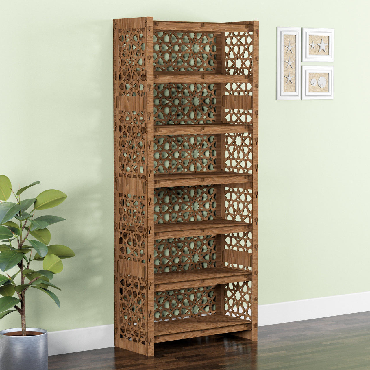 Arabic Tall Wide 9 Drawer Storage Tower [9 SMALL BLACK BINS]