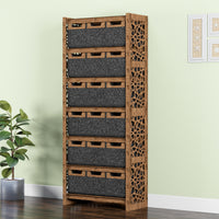 Thumbnail for Stones Tall Wide 18 Drawer Storage Tower [18 SMALL BLACK BINS]