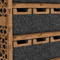 Thumbnail for Arabic Tall Wide 18 Drawer Storage Tower [18 SMALL BLACK BINS]