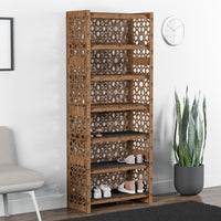 Thumbnail for Tall Wide Entryway Shoe Rack Arabic