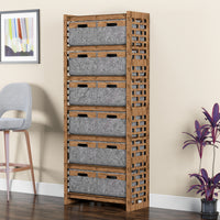 Thumbnail for Brickwall Tall Wide 12 Drawer Storage Tower [12 LARGE GRAY BINS]