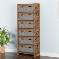 Thumbnail for Crystals Tall Wide 12 Drawer Storage Tower [12 LARGE GRAY BINS]