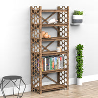 Thumbnail for Honeycomb X 6-tier Bookshelf Bookcase Shelving Unit (No Back)