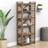 Thumbnail for Mermaid X 6-tier Bookshelf Bookcase Shelving Unit (No Back)