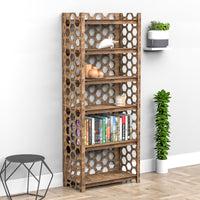 Thumbnail for Honeycomb LUX 6-tier Bookshelf Bookcase Shelving Unit