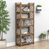 Thumbnail for Brickwall X 6-tier Bookshelf Bookcase Shelving Unit (No Back)