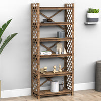 Thumbnail for Mermaid X 6-tier Bookshelf Bookcase Shelving Unit (No Back)