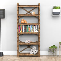 Thumbnail for Stones X 6-tier Bookshelf Bookcase Shelving Unit (No Back)