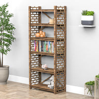 Thumbnail for Brickwall X 6-tier Bookshelf Bookcase Shelving Unit (No Back)