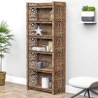 Thumbnail for Solar LUX 6-tier Bookshelf Bookcase Shelving Unit