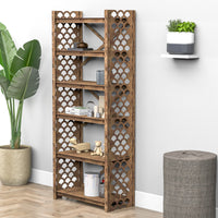 Thumbnail for Mermaid X 6-tier Bookshelf Bookcase Shelving Unit (No Back)