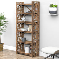 Thumbnail for Solar X 6-tier Bookshelf Bookcase Shelving Unit (No Back)