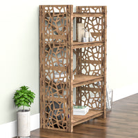 Thumbnail for Stones X 4-tier Open Back Bookshelf Bookcase Shelving Unit