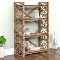 Thumbnail for Stones X 4-tier Open Back Bookshelf Bookcase Shelving Unit