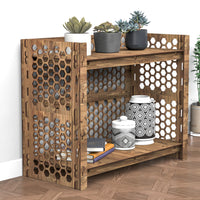 Thumbnail for Honeycomb-S LUX 2-tier Bookshelf Bookcase Shelving Unit