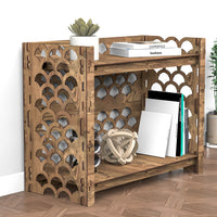 Thumbnail for Mermaid LUX 2-tier Bookshelf Bookcase Shelving Unit