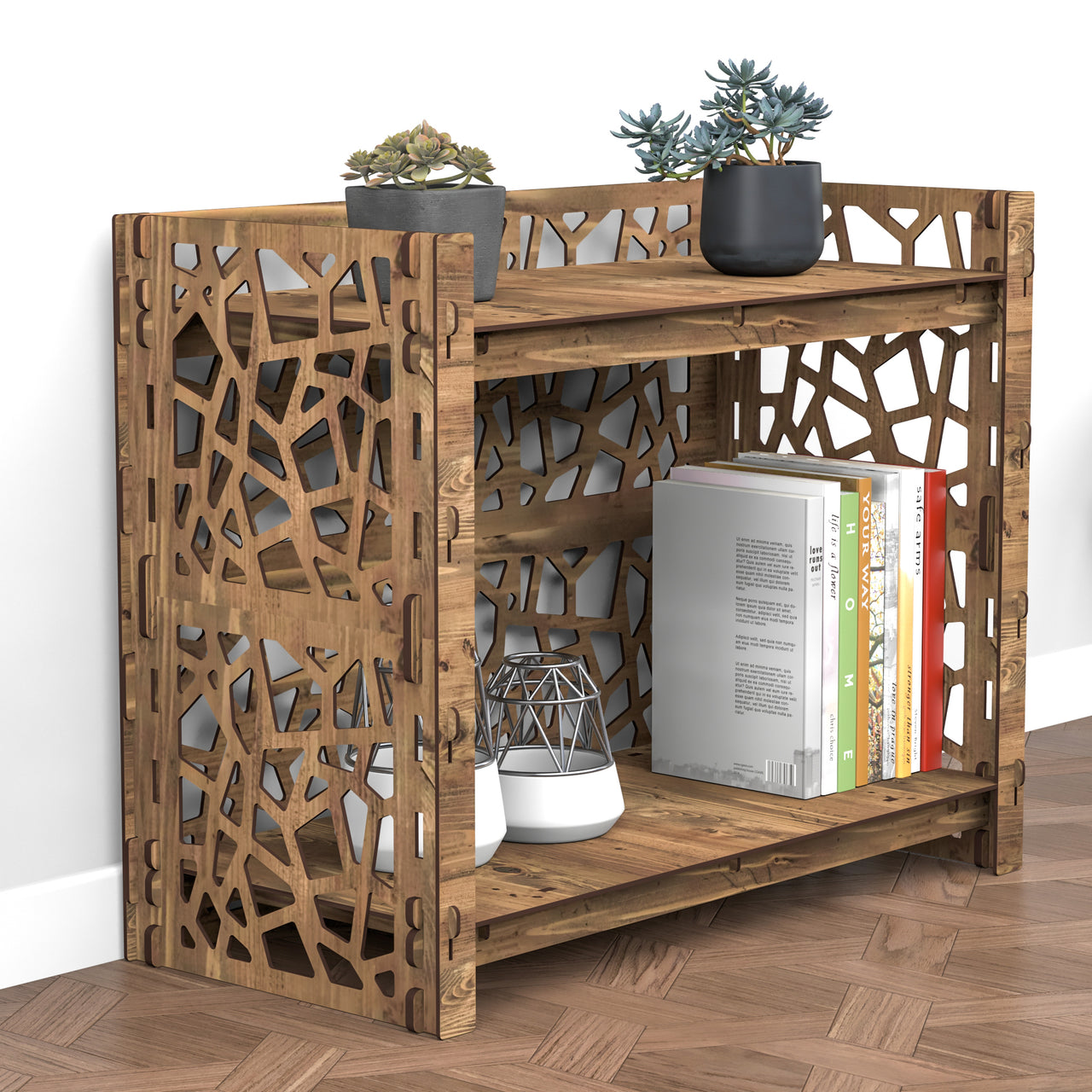 Stones LUX 2-tier Bookshelf Bookcase Shelving Unit