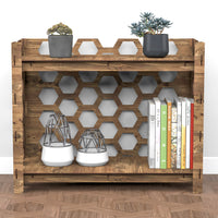 Thumbnail for Honeycomb LUX 2-tier Bookshelf Bookcase Shelving Unit