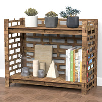 Thumbnail for Brickwall LUX 2-tier Bookshelf Bookcase Shelving Unit