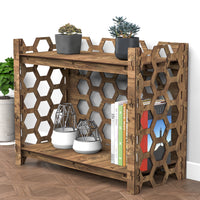Thumbnail for Honeycomb LUX 2-tier Bookshelf Bookcase Shelving Unit