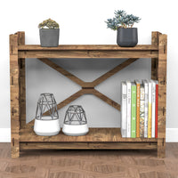Thumbnail for Honeycomb X 2-tier Backless Open Bookshelf Bookcase Shelving Unit