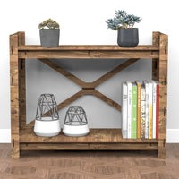 Thumbnail for Stones X 2-tier Backless Open Bookshelf Bookcase Shelving Unit