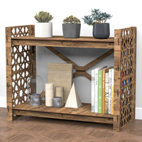 Thumbnail for Arabic X 2-tier Backless Open Bookshelf Bookcase Shelving Unit