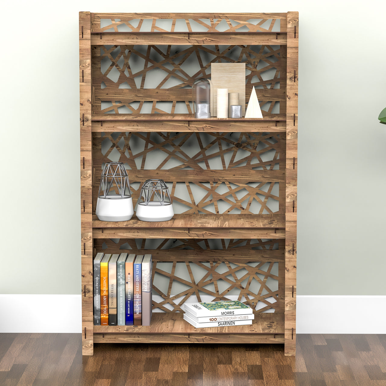 Crystals LUX 4-tier Bookshelf Bookcase Shelving Unit