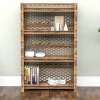 Thumbnail for Honeycomb-S LUX 4-tier Bookshelf Bookcase Shelving Unit