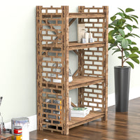 Thumbnail for Brickwall X 4-tier Bookshelf Bookcase Shelving Unit