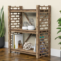 Thumbnail for Brickwall X 3-tier Bookshelf Bookcase Shelving Unit